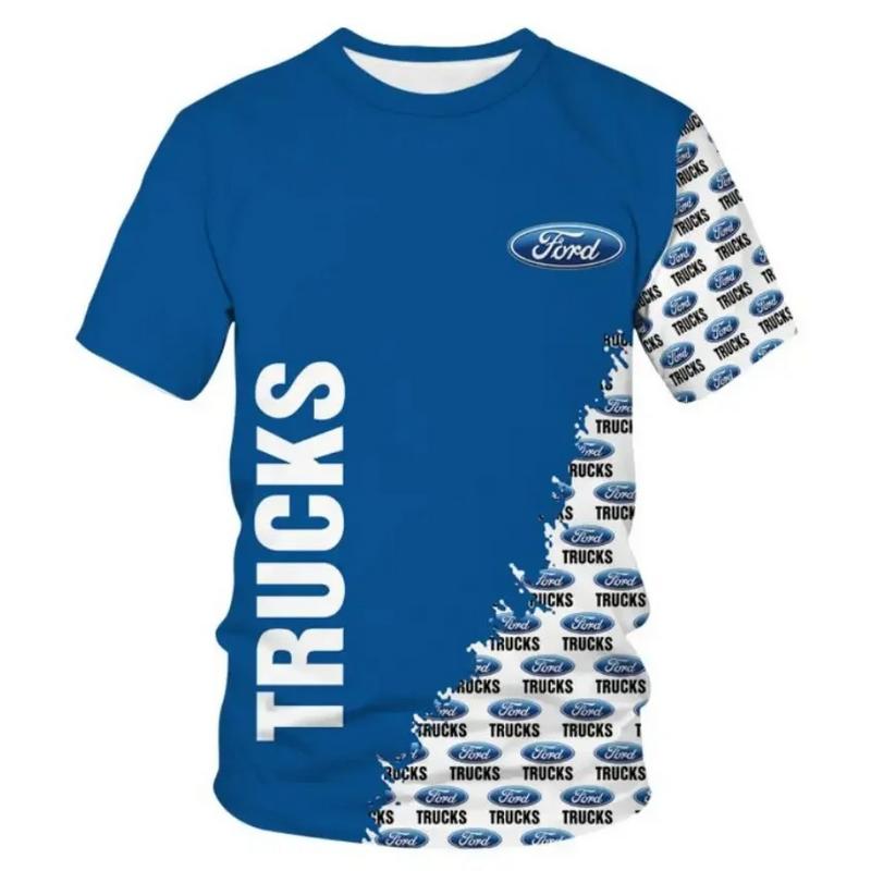 Product Introduction of Ford Mustang car T-shirt 3D printed fashion unisex loose short sleeve round neck T-shirt top ball shirt cool breathable quick-drying short sleeve 10