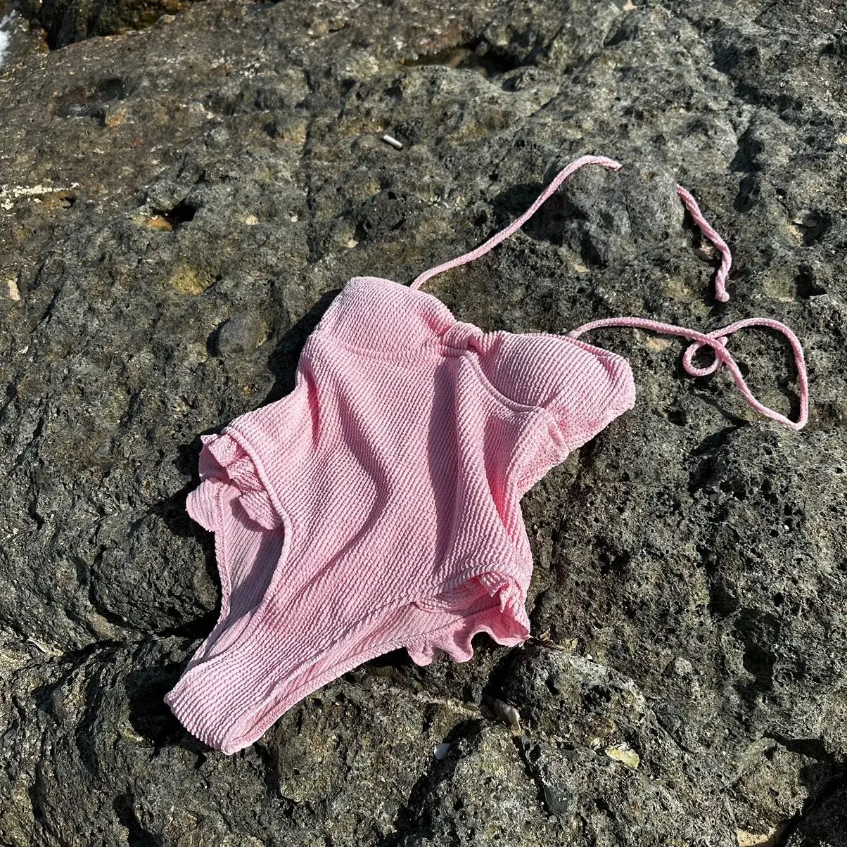 Bikini 1 mảnh cúp phối nơ siêu dễ thương