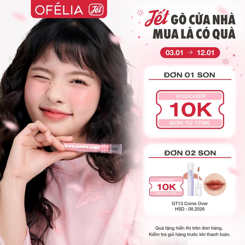 [ƯU ĐÃI] Son Tint Nước Mịn Lì Thuần Chay SUGARPLUM MistyNow Blurring Tint (3.8g)