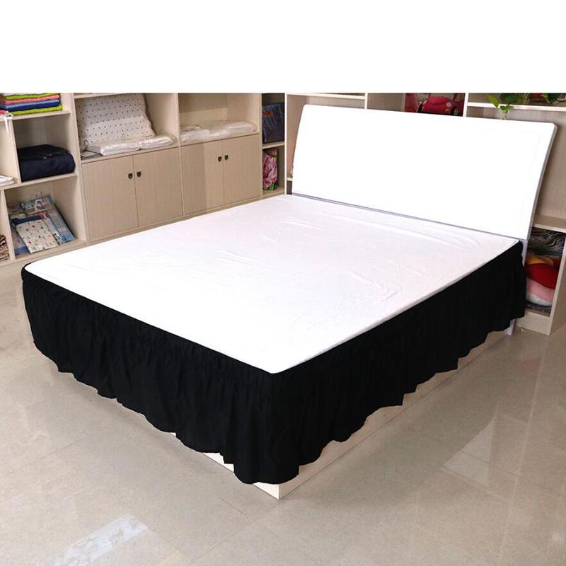 Product Introduction of Home Bedding Bed Skirt Elastic Bedsheet Bed Skirt Bed Cover Without Surface Couvre Lit Hotel Bedding Protector 31