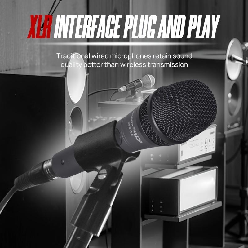 Product Introduction of AT-660 Professional Wired Dynamic Condenser Microphone Handheld Karaoke Mic with High Sound Quality for Electronic Keyboard, Home KTV, Musical Instruments, Amplifiers, Mixing Console, Computer, Live Streaming, Multi-Purpose Recording 0
