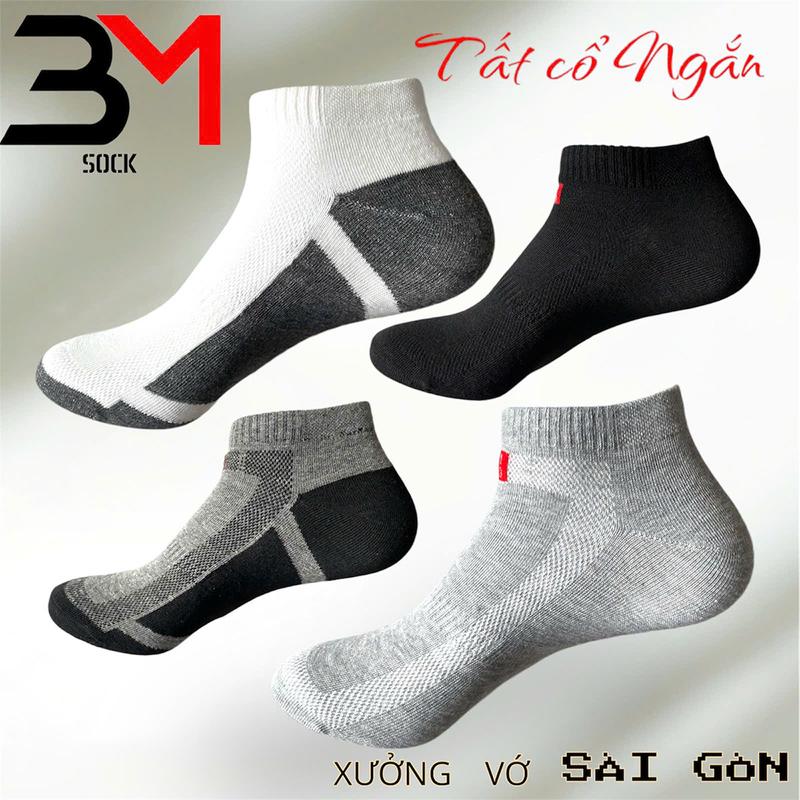 [FREESHIP] 10 đôi Tất Cổ Ngắn Dày Mịn, Vớ cổ thấp Nam Nữ Dệt kim Cotton, Tất chân Nam Nữ Unisex [TOP] Menswear XUONGVOSAIGON