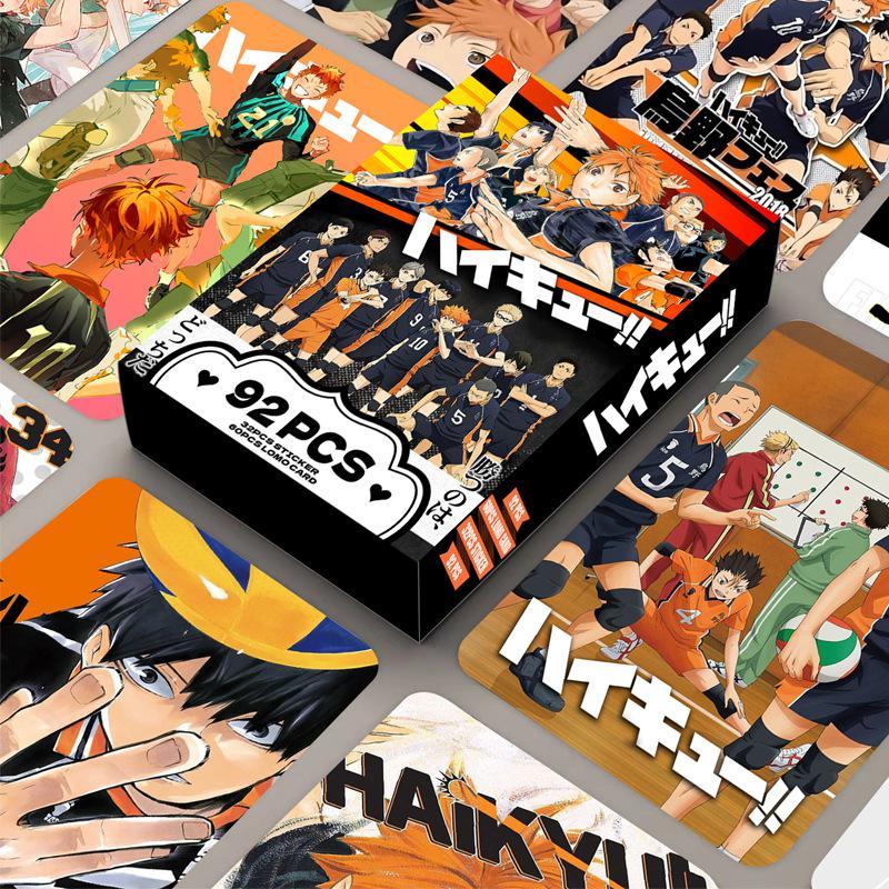 Product Introduction of 92Pcs/Set Volleyball Boys Double-sided Lomo Cards High Definition Printing Collectible Cards Stickers Bookmarks Greeting Cards DIY 1
