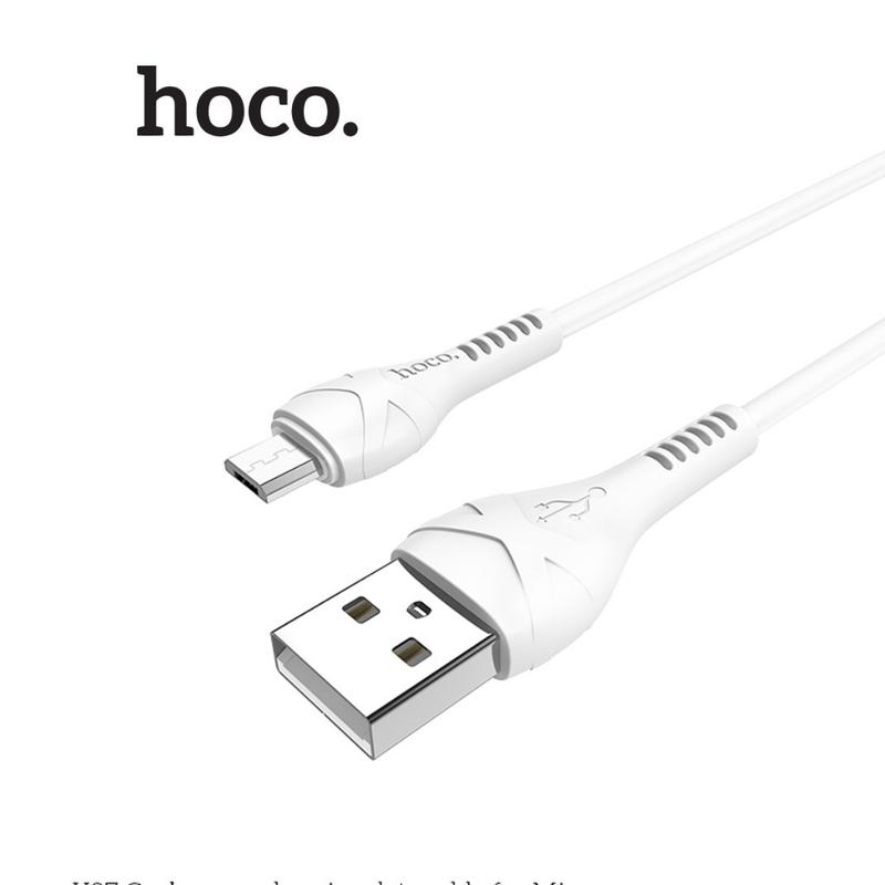 Cáp sạc PD10W USB to Micro Hoco X37 chất liệu PVC an toàn cho Samsung note 10 Huawei 10 Oppo Reno3 , dài 1M Phụ Kiện 3