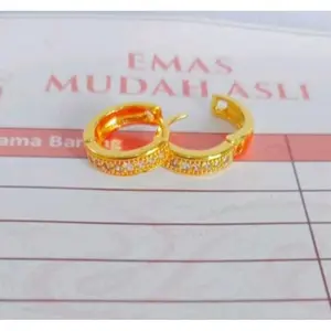 anting dewasa 3gram 375 ada nota dari toko anti karat dan luntur