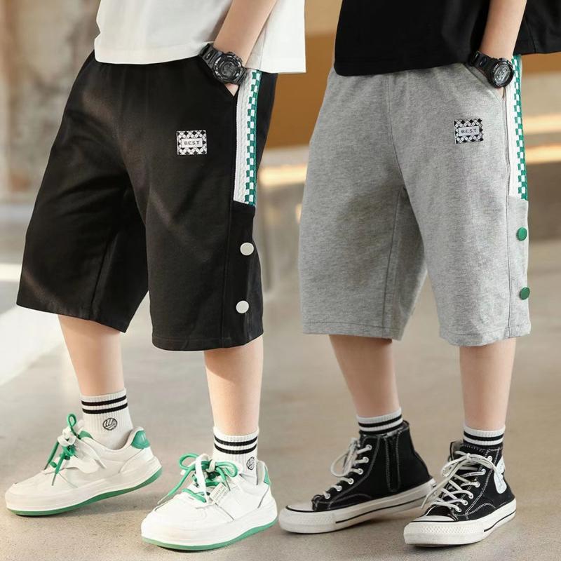 Product Introduction of Boys Shorts For Summer Hot Teen Shorts For Summer Medium And Large Children's Loose Five-point Pants Comfortable Sports 24