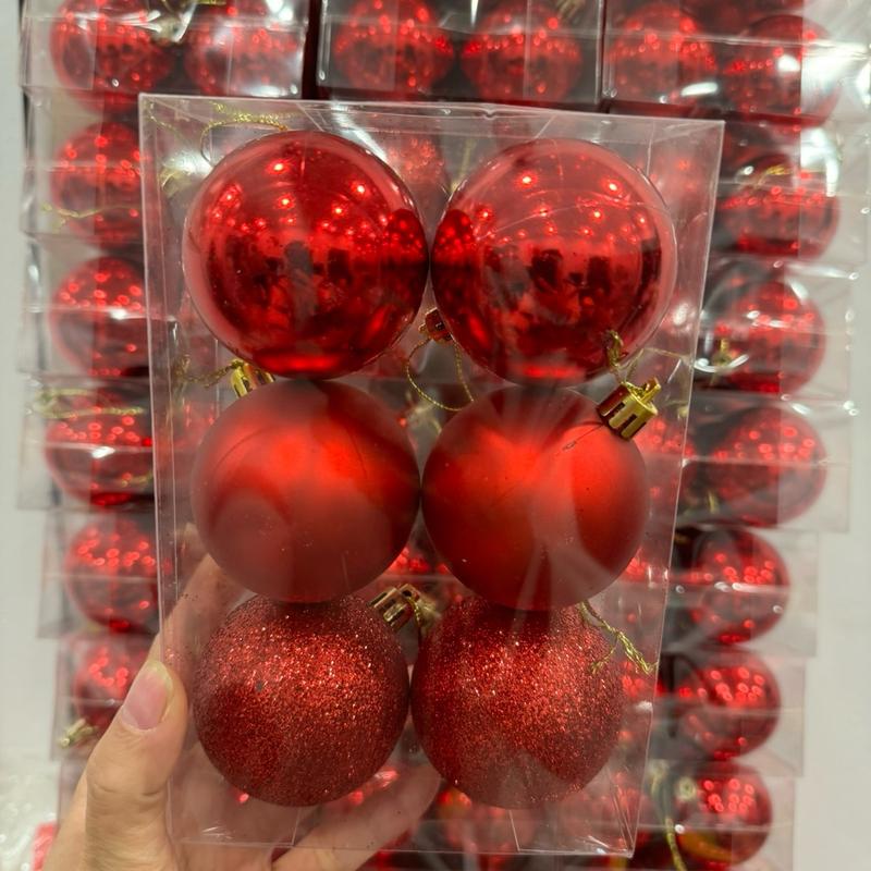 Hộp Châu (Đường Kính 6cm) Trang Trí Noel Giáng Sinh 0