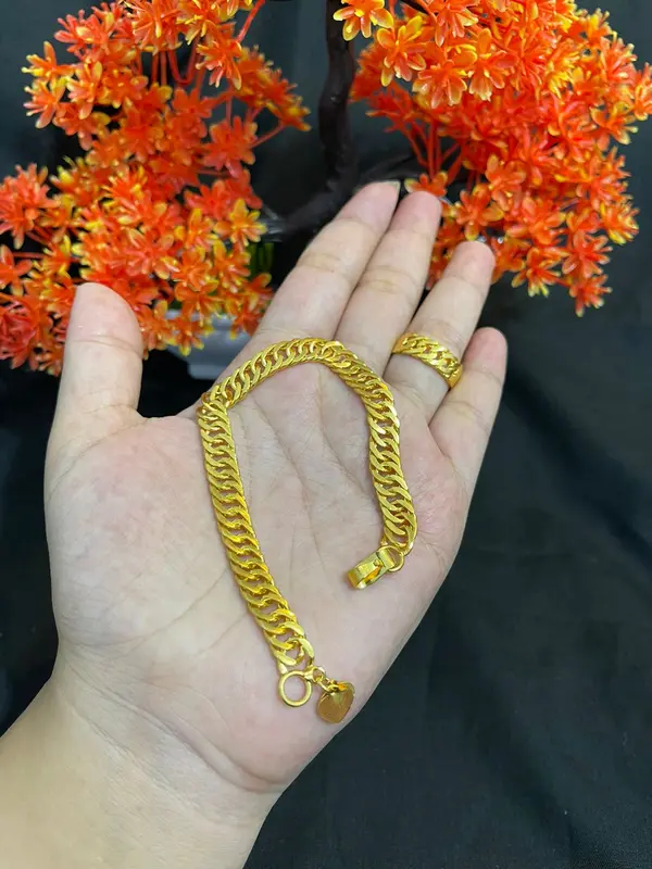 Set Gelang dan Cincin Rante Aksesoris Super Mewah - Shop | Tokopedia