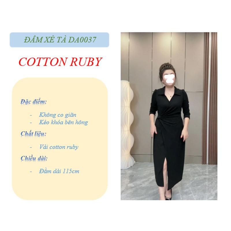 Đầm Bᶖgsize Thời Trang Nữ Bᶖgsize Đầm Bᶖgsize Xẻ Tà Thiết Kế Xoắn Và Xếp Eo Che Khuyết Điểm Tốt Đi Làm Đi Chơi Đều xᶖnh Đủ Size 50-90kg DA0037 5