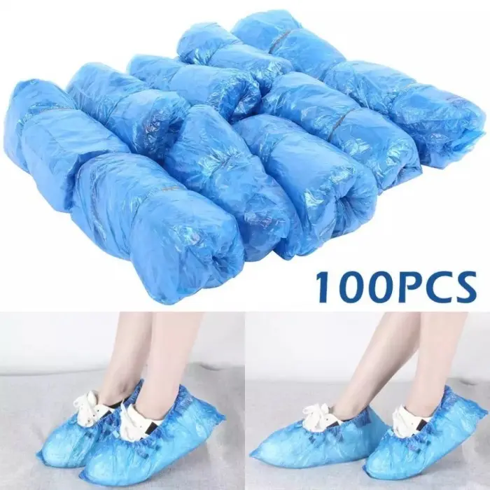 ISI 100 PCS SARUNG SEPATU PLASTIK / JAS HUJAN SEPATU / SHOE COVER 50P 3