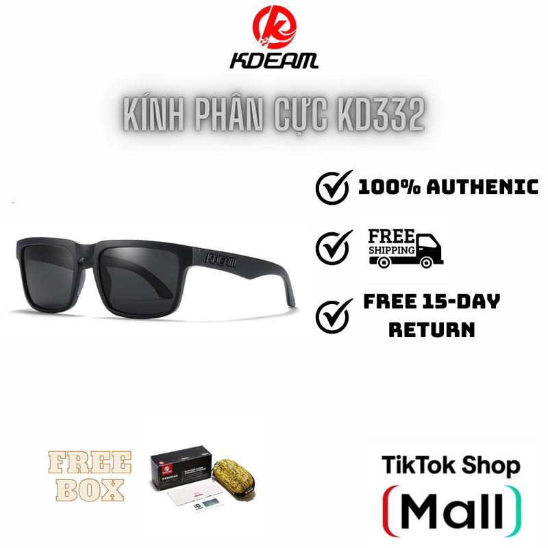  Kính Thể Thao KD332 - Phân Cực Chống Chói Chống Tia UV Cho Hoạt Động Ngoài Trời   Fullbox   