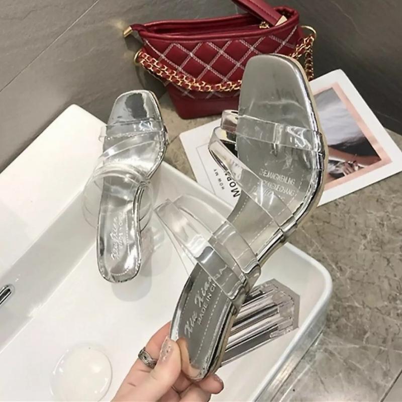 Product Introduction of sandal high heels hak kaca tali jelly Hak Tinggi (5-8 cm) 17