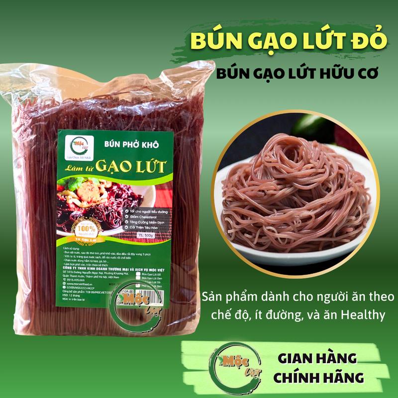Bún gạo lứt đỏ hữu cơ Mộc Việt