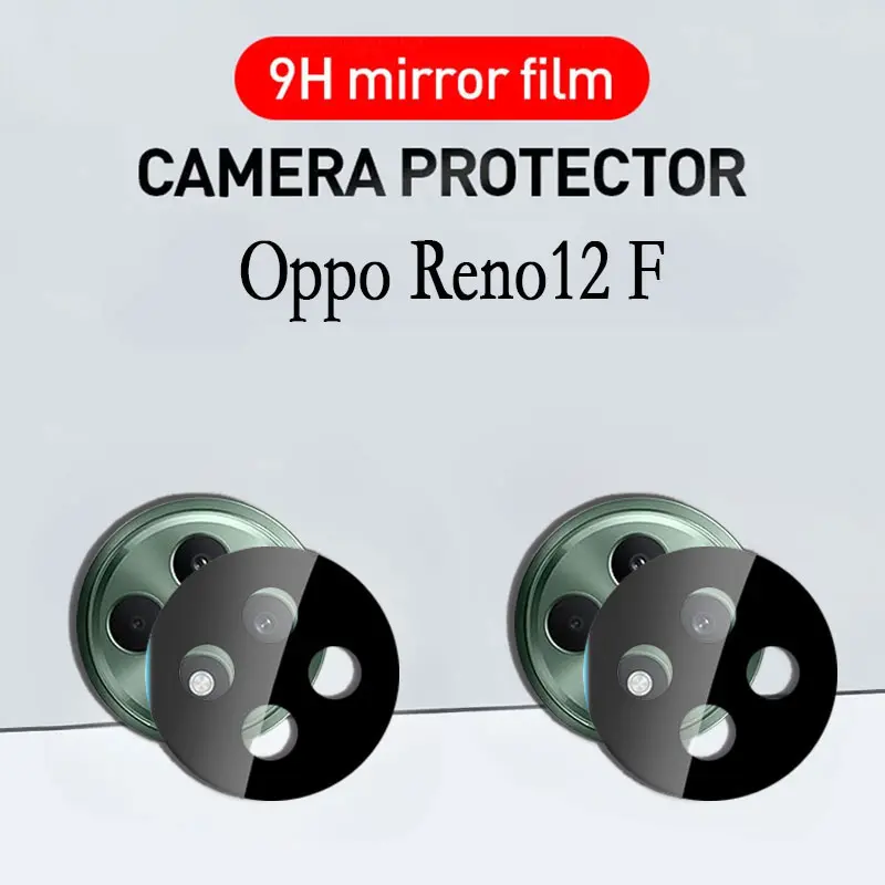 Phim Bảo Vệ Camera Cong Toàn Bộ, 2 Chiếc, Dành Cho OPPO Reno 12 F 12 11 10 Pro Plus 8T Reno11F OppoReno12F 12 Pro Reno 12F 4G 5G 2024 Bảo Vệ Màn Hình Ống Kính Camera 3D, Phim Kính Cường Lực