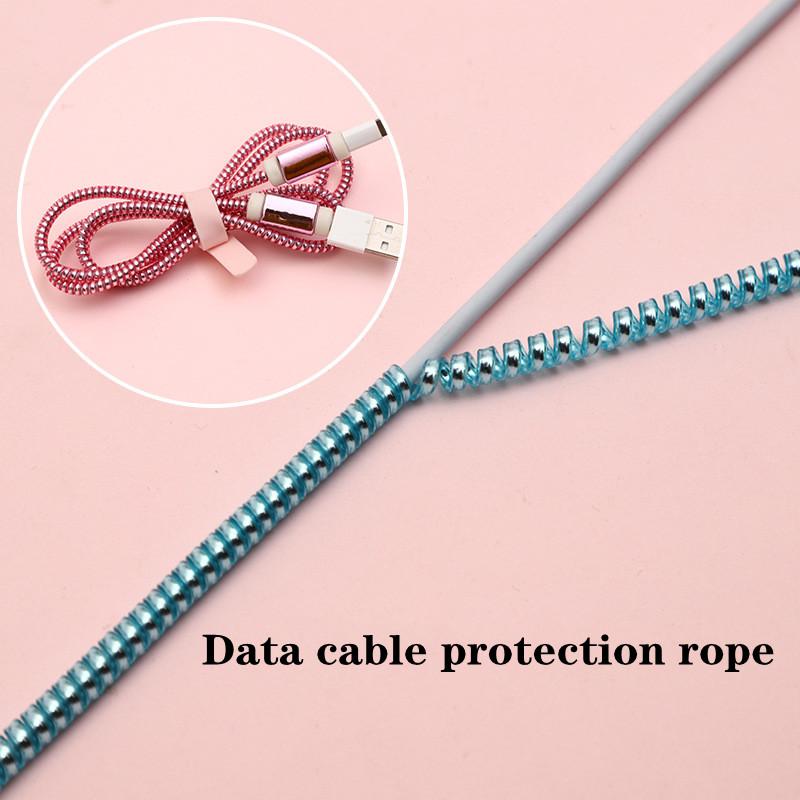 For Mobile Phone Data Cable Protector 1.4 Meters Charging Cable Winding Protection Rope Creative Winding Device 1