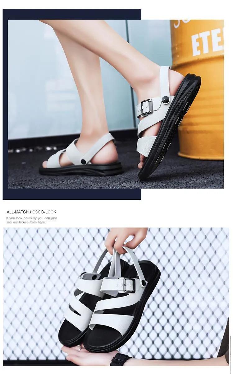 Product Introduction of Valazo men's casual sandals Korean men's slippers non-slip beach shoes for summer 11