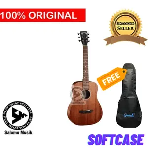 Gitar akustik string 3/4 merk grande BROWN GOLD NATURAL GW125NS