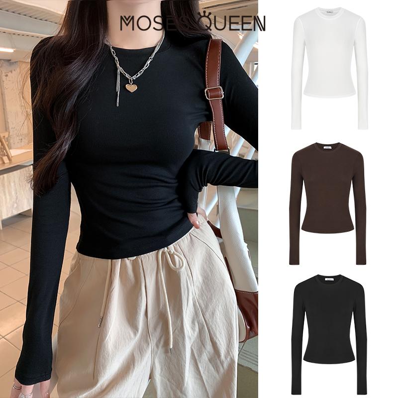 Áo Thun Dài Tay Dáng Rộng Và Thoáng Khí Cho Nữ Nữ Hoàng Moses Hàng Mới Về Mùa Hè 2025 Chống Nắng Áo Thanh Lịch Và Bó Sát # 62220 #