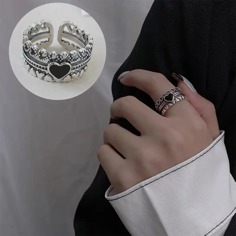 Liui Cincin cinta vintage ceruk cincin terbuka Eropa dan Amerika - Shop ...