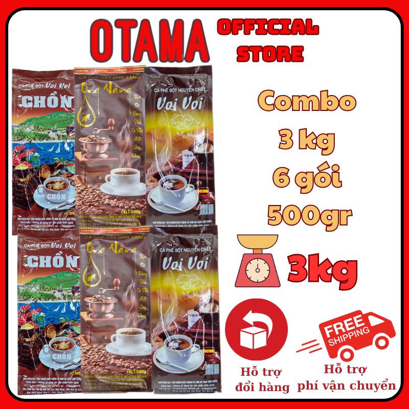[ HÀNG CHÍNH HÃNG ] 3kg CAFE 6 GÓI 500 GRAM CAFE CHỒN CAFE VOI VÀNG CAFE ONG VÀNG TRỘN CHUNG PHA PHIN THƠM VỪA ĐẬM VỊ SẮN ĐẬM BỌT DÀY HẬU MẬT ONG GÓI 500GR Coffee