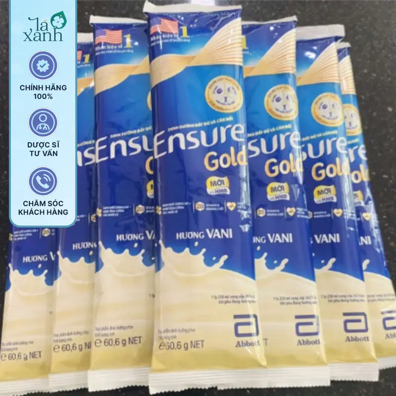 Sữa Ensure dạng gói 60,6g - Combo 10 gói 5