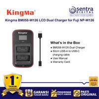 Gambar Kingma BM058-W126 LCD Dual Charger for Fujifilm NP-W126 Battery - Black dari Sentra Digital Kota Surabaya 5 Tokopedia