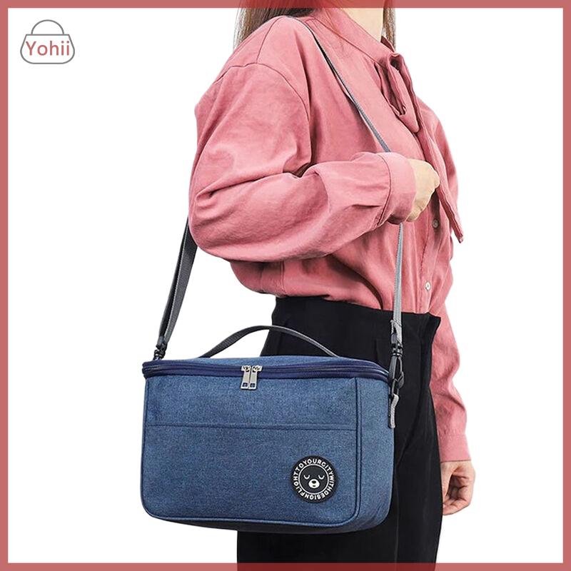Product Introduction of Túi Ăn Trưa Cầm Tay Cách Nhiệt, Túi Tote Hộp Cơm Trưa, Túi Làm Mát, Không Thấm Nước, Ba Lô, Túi Bento, Thích Hợp Cho Công Ty, Túi Đựng Thực Phẩm 8