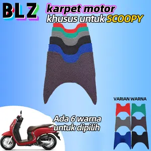 BOLIZUN Karpet Motor Scoopy/Karpet Pijakan kaki Scoopy/Karpet Fiber Scoopy