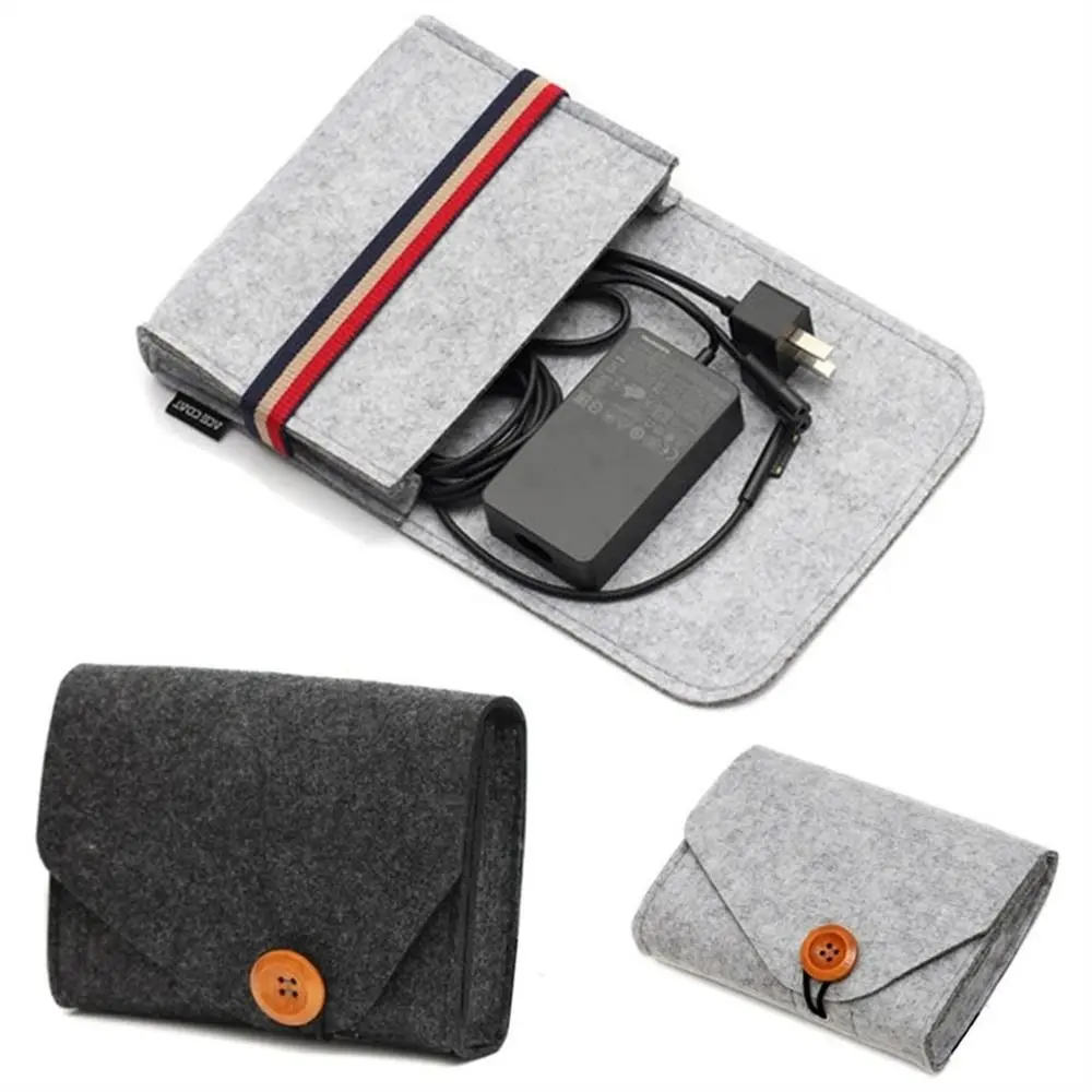 Mini Travel Coin Package For Key USB Cable Mouse Pouch Data Cable Case Felt Storage Bag Organizer Bag Chargers Storage Bags
