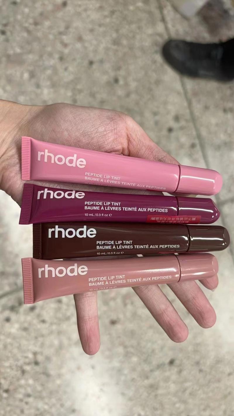 Product Introduction of Rhode skin hormone lip tint treatment/HALEY'S Gloss Lipgloss Highest version, exclusive Long-Lasting Waterproof Blush Stick Fluffy Matte Lipstick Cosmetic Mirror Water rhode  peptide 3
