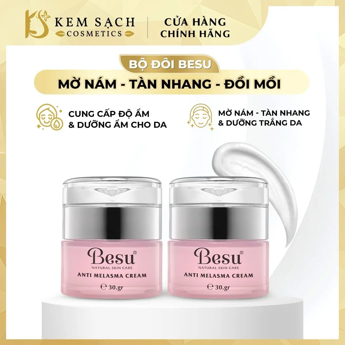 1,hu kem nám Besu  giúp ngừa nám ,mờ vết thâm ,trắng da Skincare Chăm Sóc Da