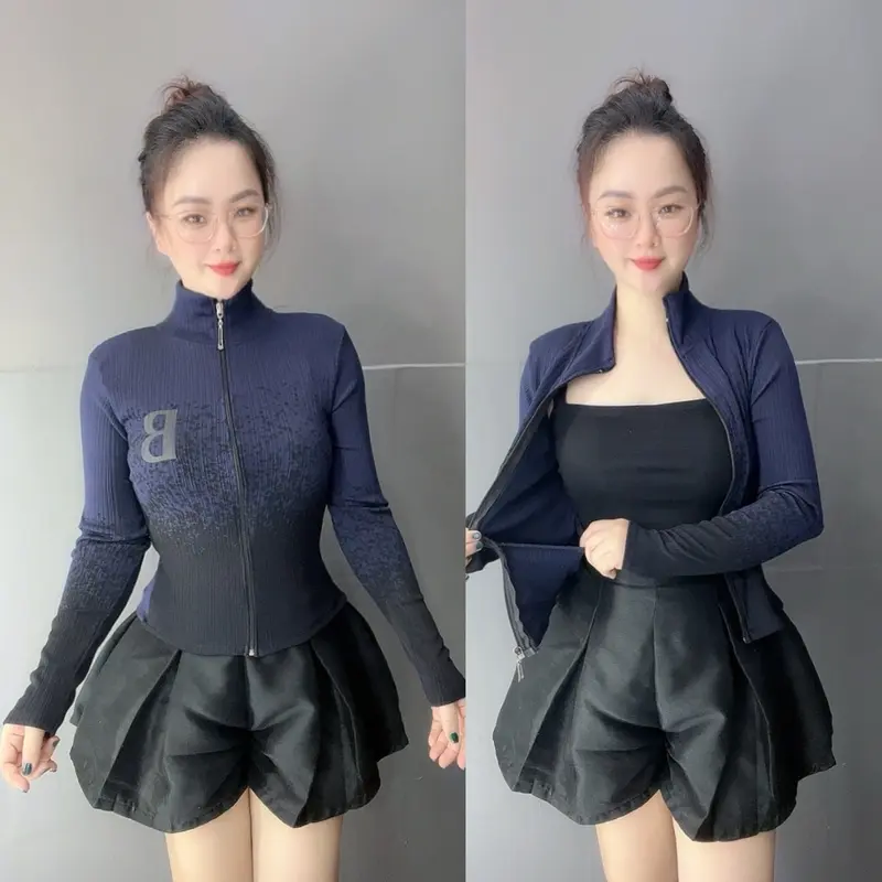 (3 ÁO 100k) Áo Khoác Loang Cổ Trụ Chữ B, Có Túi Trong Mã BL-12 7