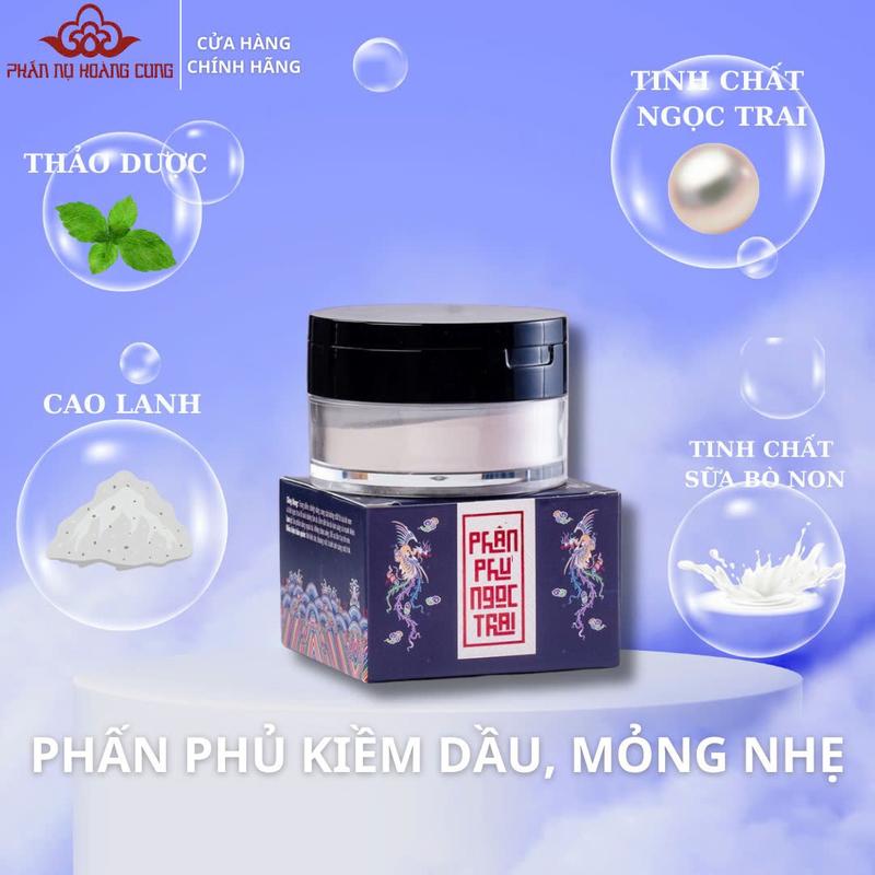 PHẤN PHỦ TRANG ĐIỂM BỘT NGỌC TRAI PHẤN NỤ HOÀNG CUNG Cosmetic Mỹ Phẩm phấn  phủ phấn _  phấn phủ  không chứa silica phấn phủ phan hạt ngọc trai dạng bột kiềm dầu