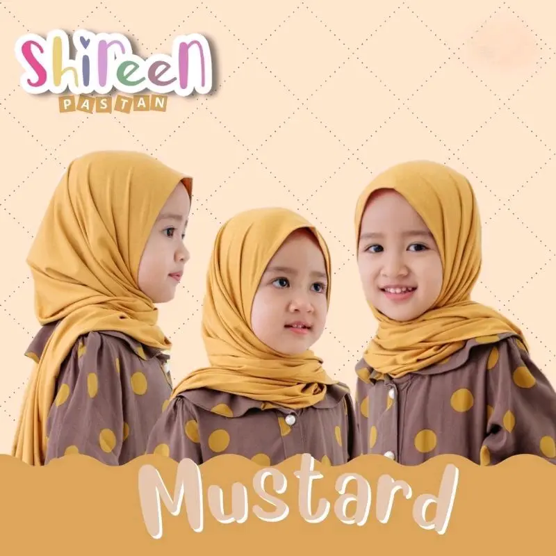 Pastan Anak- Pashmina Instan Anak Jersey PREMIUM TEBAL- PASHMINA JERSEY
