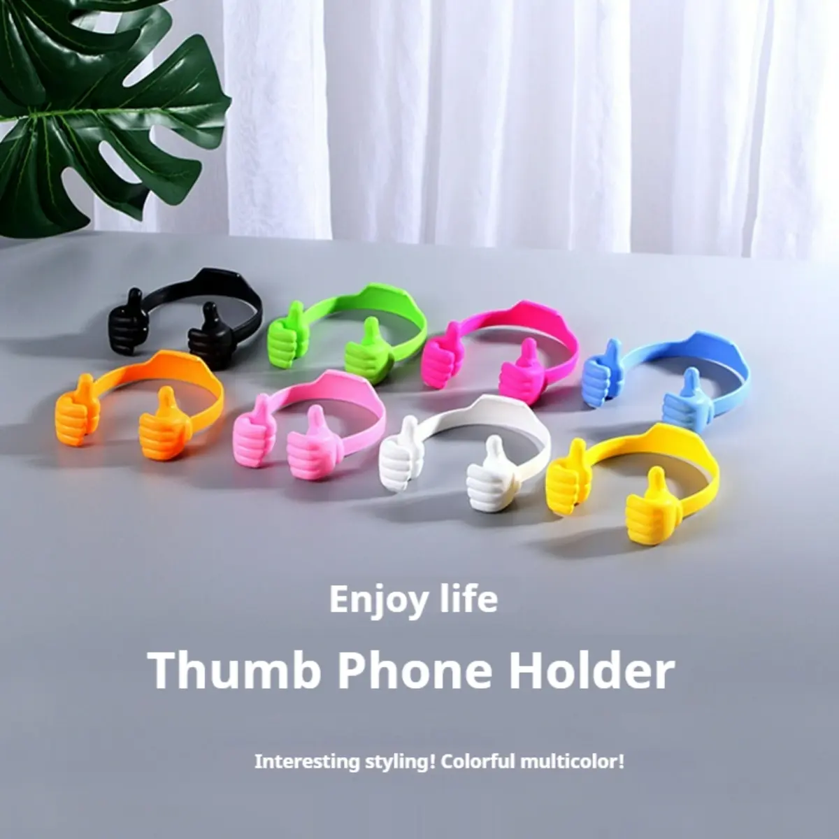 High quality thumb grip phone stand-2025 portable anti-slip, 360 ° rotatable