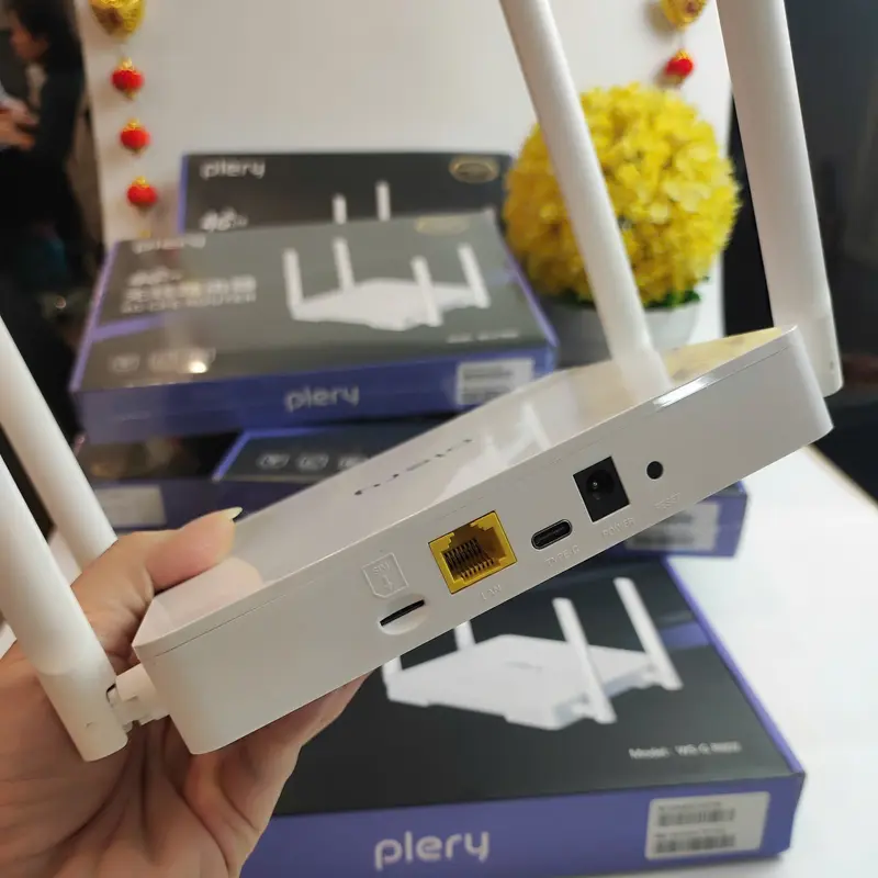 [VNS] Plery R602 Bộ Phát Wifi 4G 4 Râu Gấp Gọn (1 Wan/Lan) Kết Nối 32 Thiết Bị Không Kén Sim - Thiết Bị Mạng Việt Nam 6