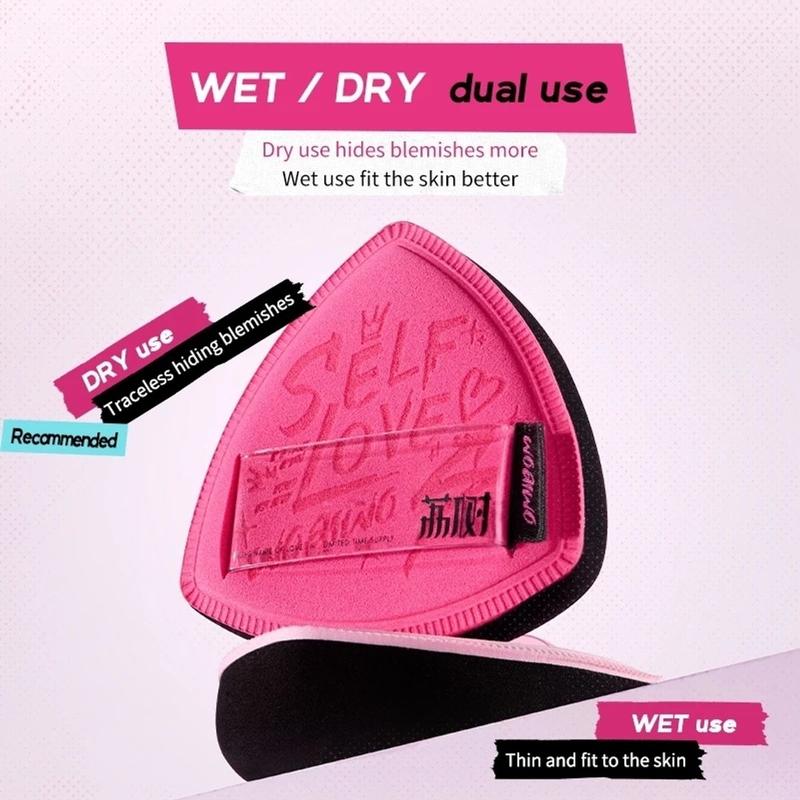 [HỎA TỐC] Set 2 bông mút Lishu Self Love phiên bản giới hạn tán nền mỏng nhẹ 5