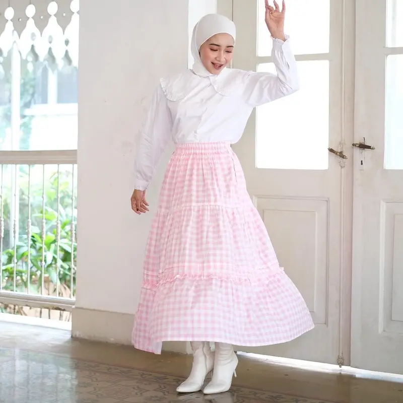 NUNA GINGHAM SKIRT | BHUU | Rok Panjang 8