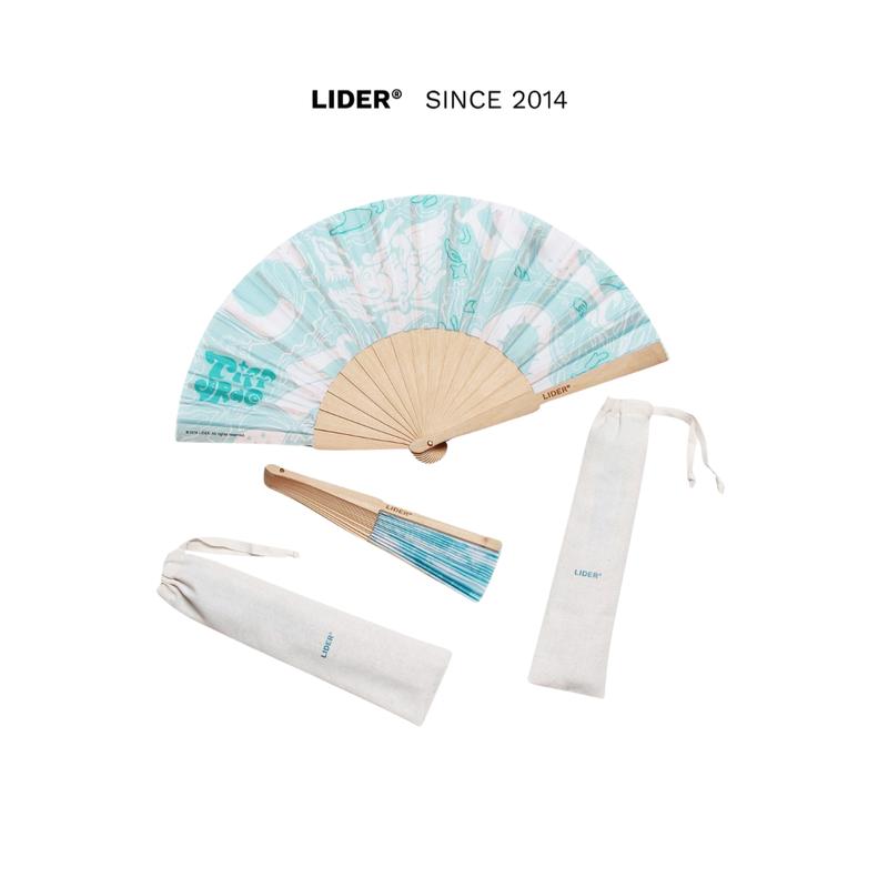 Quạt Xếp Cầm Tay In Họa Tiết Rồng LIDER THE TIFF DRACO FAN