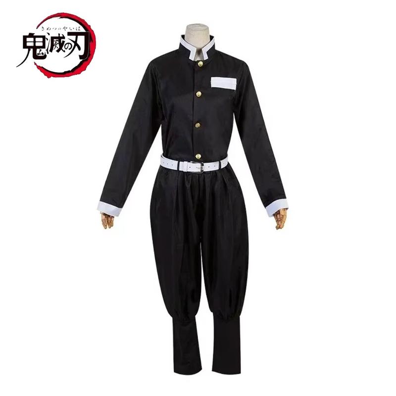 Trang phục cosplay Kimetsu No Yaiba Kochou Shinobu, Bộ tóc giả Anime Demon Slayer Kimetsu No Yaiba, Đồng phục Kimono, Thích hợp cho Halloween, Dành cho người lớn và trẻ em 3