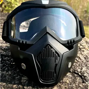 Kacamata Goggles Mask Motor Retro Anti Glare Windproof  Helm motor- MT-04