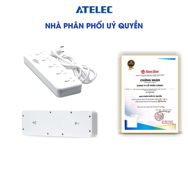 (23) Ổ cắm wifi dài thông minh ATELEC OC09 - 5 cổng - Kết nối không dây qua Wifi, Điều khiển độc lập qua APP Sạc nhanh USB max 20W 8
