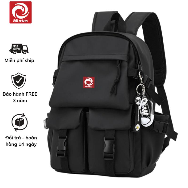 Balo Thời Trang Nam Nữ Đi Học Đi Làm Đi Chơi Kiểu Hàn Quốc nhiều ngăn Cặp Đeo Vai Backpack ulzzang có ngăn laptop Mintas 284