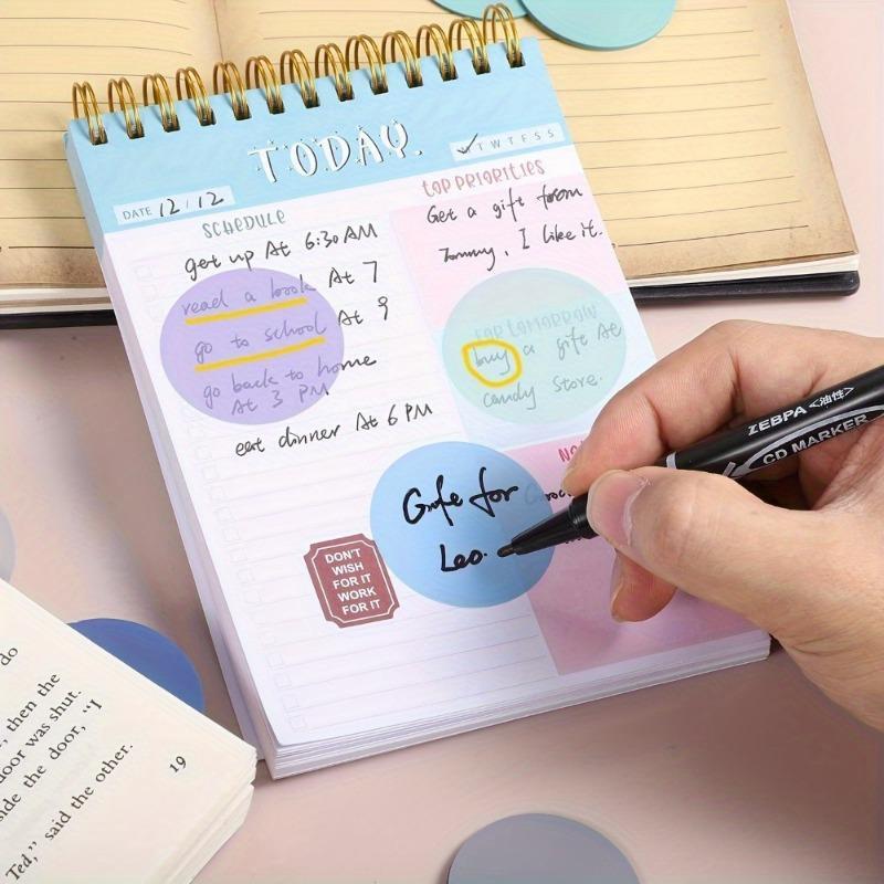 Product Introduction of Transparent Sticky Note, 160pcs/set Round Waterproof Sticky Label, Semi-transparent Book Marker, Office Stationery & Supplies 6
