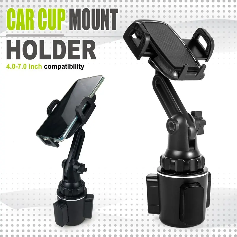 Adjustable Car Cup Phone Holder, 1pc Universal Car Cup Phone Holder Mount, Car Interior Accessories for iPhone, Samsung & Smartphone 0