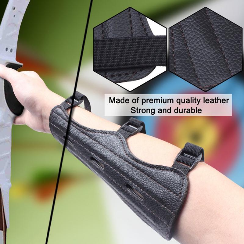 Product Introduction of Black adjustable archery arm protector for outdoor sports to protect the arm 11