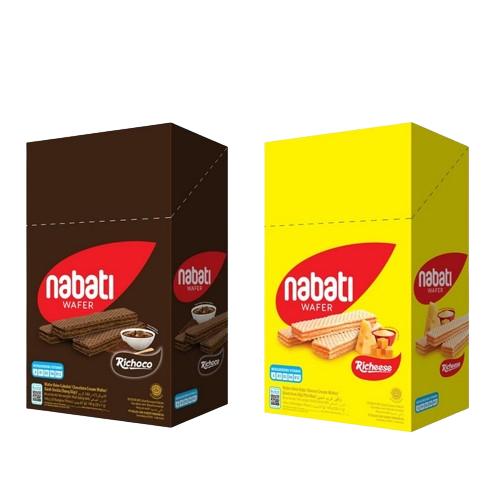 Richeese NABATI Wafer Keju Coklat BOX isi 20 pcs x 6gr Snack Keju ...