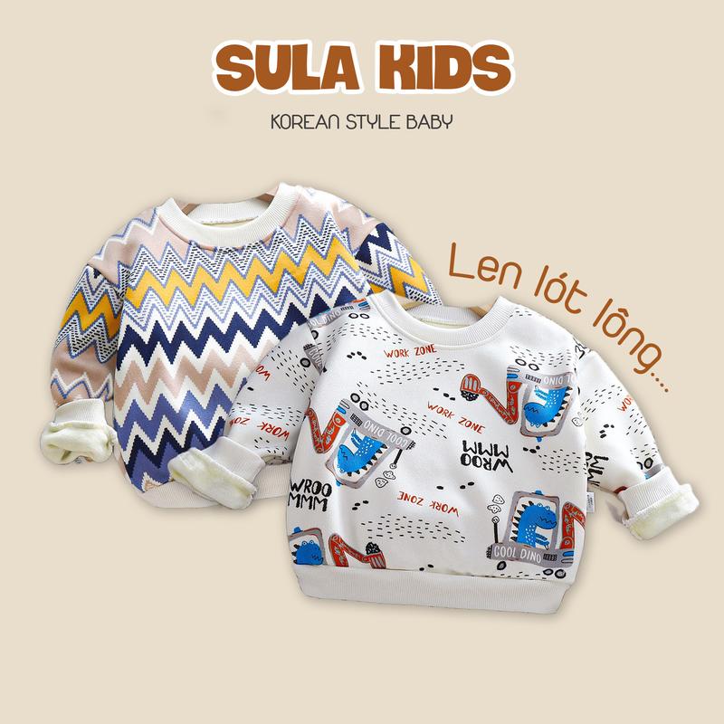 Áo len lót lông sắc màu cho bé tai và gái chất dày nhẹ siêu ấm - ATĐ3