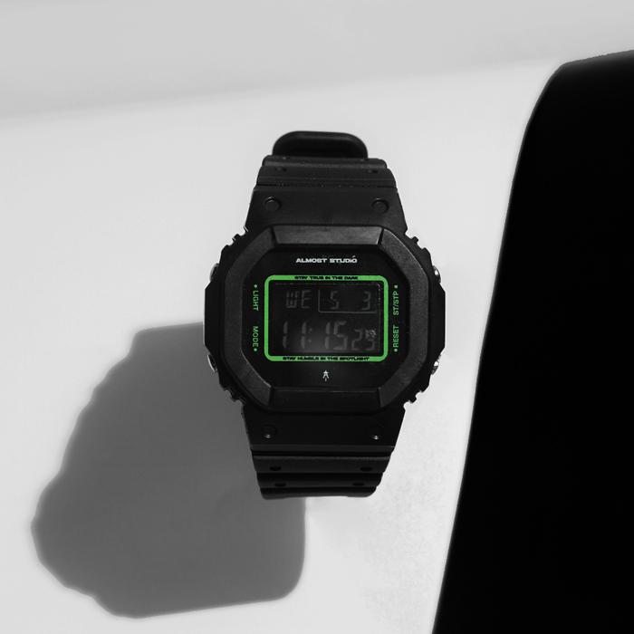 Promo Almost Studio Jam Tangan Digital Anti Air - Chillwave Black - Jam ...