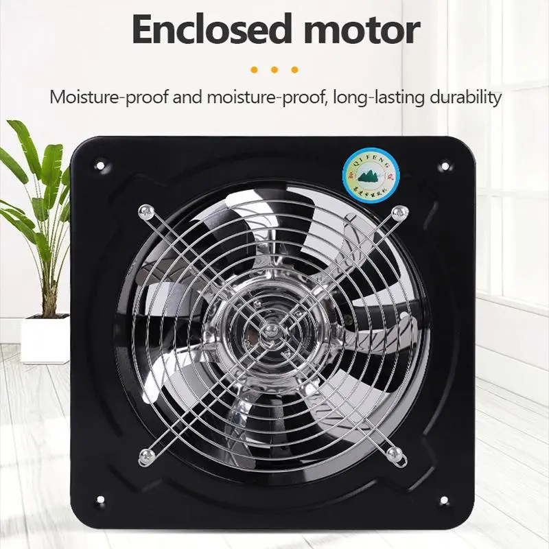 4/6 Inch Kipas Exhaust Ventilasi Dinding / Exhaust Fan Dinding / Booster Fan / Wall Duct Fan Rumah Toilet Dapur Restoran Udara Hisap Angin Nyaman Aman Sejuk Dingin Ventilasi Plafon